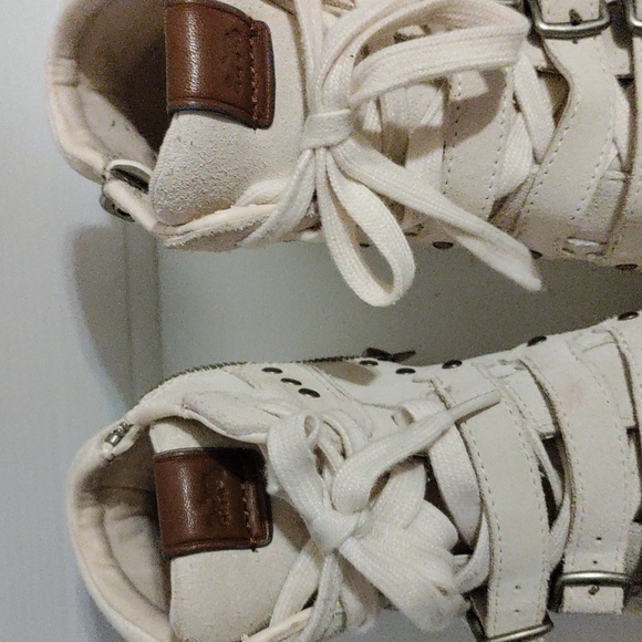 Coach white suede stud high tops sneakers - Picture 4 of 13